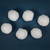 Set of 6 Plush Faux Christmas Snow Balls