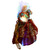 Lighted Fiber Optic Angel Christmas Tree Topper - 12" - Burgundy