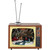 LED Lighted Animated Musical TV with Ice Skating Scene Christmas Display - 9.25"